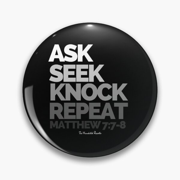Item preview, Ask Seek, Knock Repeat - Noir designed and sold by TheReporter1.