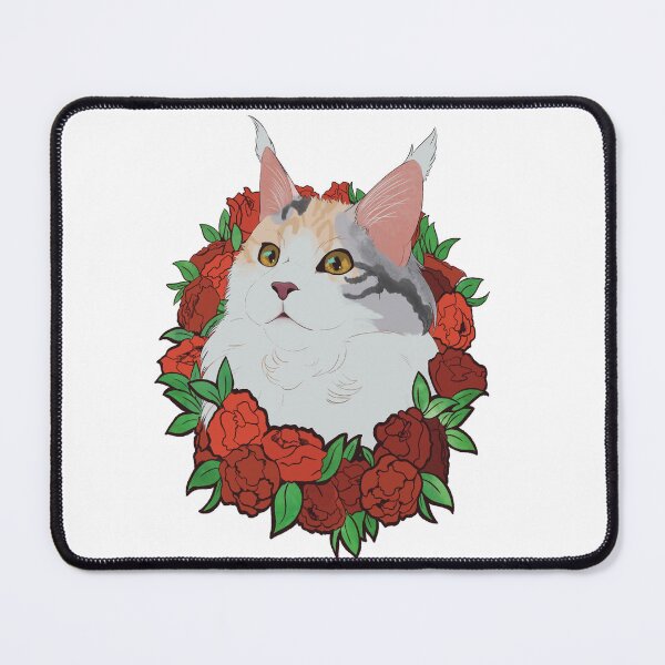 Item preview, Calico cat mainecoon with roses designed and sold by Kristoffersson.