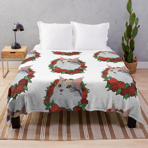 Item preview, Calico cat mainecoon with roses designed and sold by Kristoffersson.
