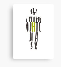 Letterpress MAN Canvas Print