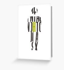 Letterpress MAN Greeting Card
