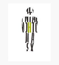 Letterpress MAN Photographic Print