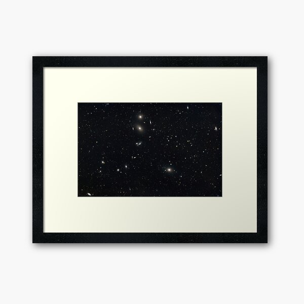 Virgo Galaxies Cluster Framed Art Print