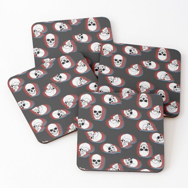 Item preview, Random skulls colourful pattern  designed and sold by TipTopTapo.
