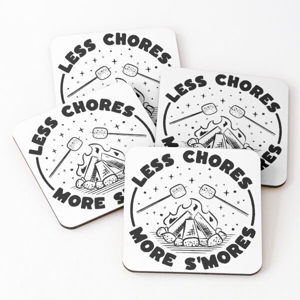 Item preview, Less Chores More Smores - Camping Cabin Roasting Marshmallows designed and sold by abowersock.