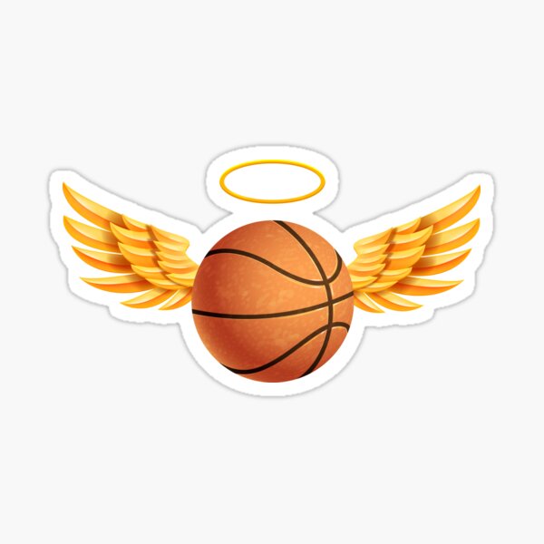 "Angelic Basketball Golden Angel Wings Basketball Lovers Halloween" Sticker for Sale by LemoBoy