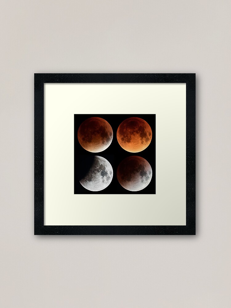 Alternate view of Moon Eclipse 2015 Mosaic Framed Art Print
