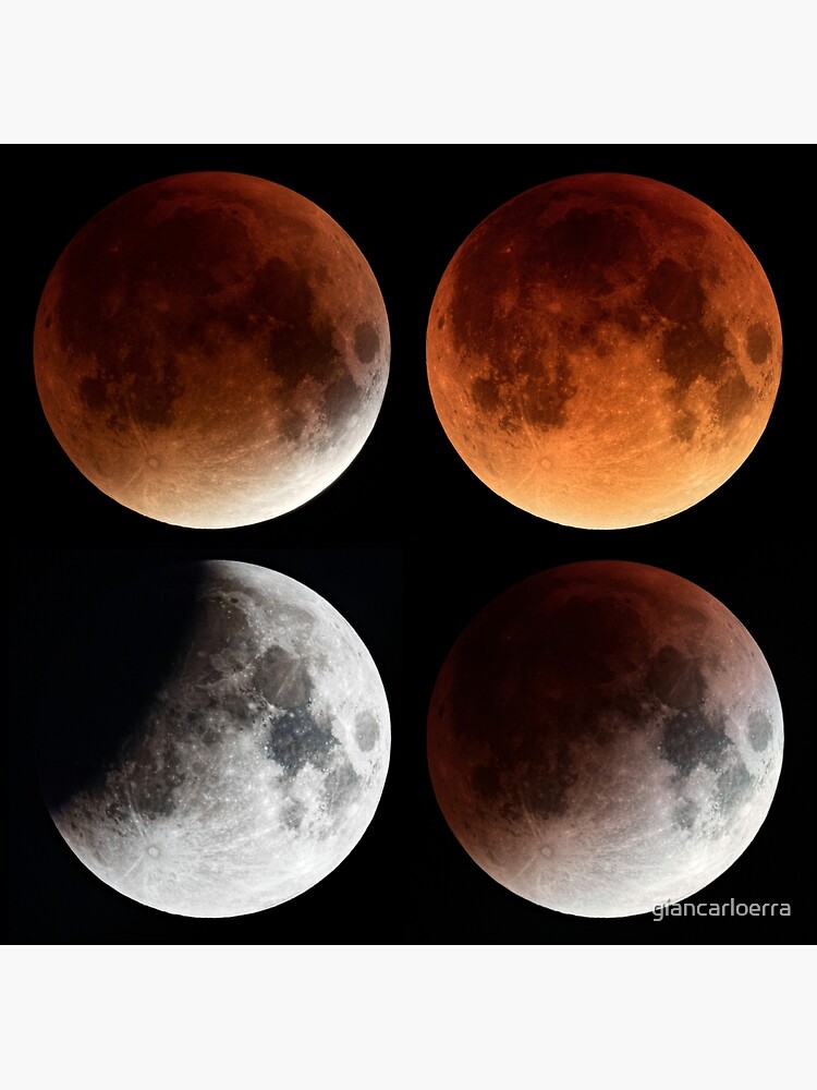 Moon Eclipse 2015 Mosaic by giancarloerra