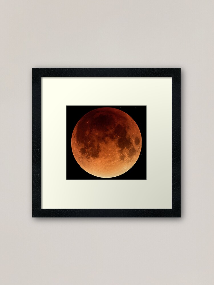 Alternate view of Red Blood Moon Eclipse 2015 Framed Art Print