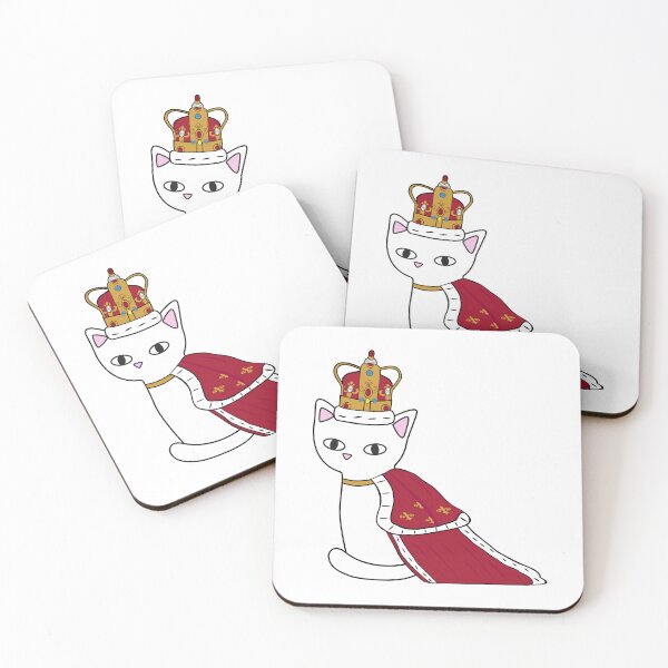 Item preview, Royal cat white cat designed and sold by MeowMusic.