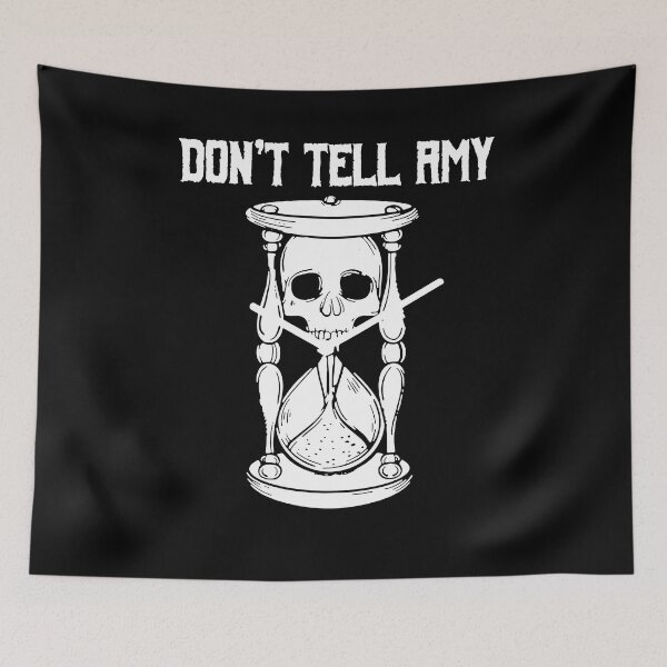 Item preview, Unus Annus Don’t Tell Amy Hourglass Skull Graphic designed and sold by cichonb.