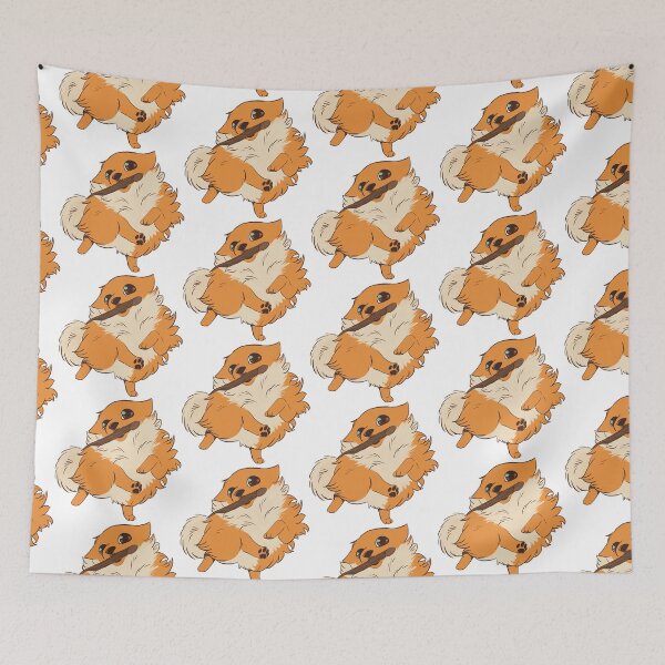 Item preview, Pomeranian puppy with a stcik designed and sold by Kristoffersson.