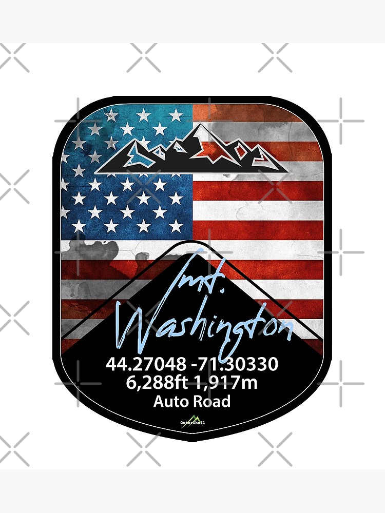 Washington New Hampshire USA Cycling Motorcycle Car Sticker T