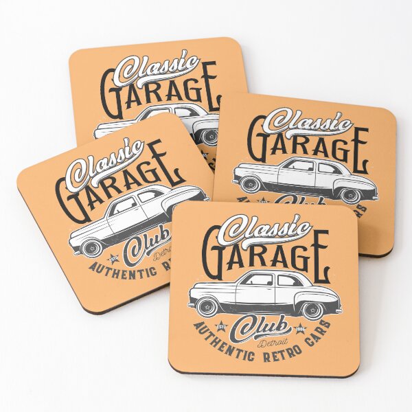 Artikelvorschau, Classic Garage - Retro Design mit einem amerikanischen Auto und dem Slogan Classic Garage entworfen und verkauft von velisani.