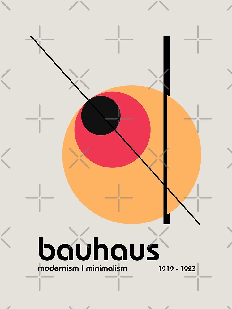 Bauhaus Exhibition Poster Vintage Bauhaus Design Print Canvas Painting  Black Color Modernism Minimalist Wall Artwork Home