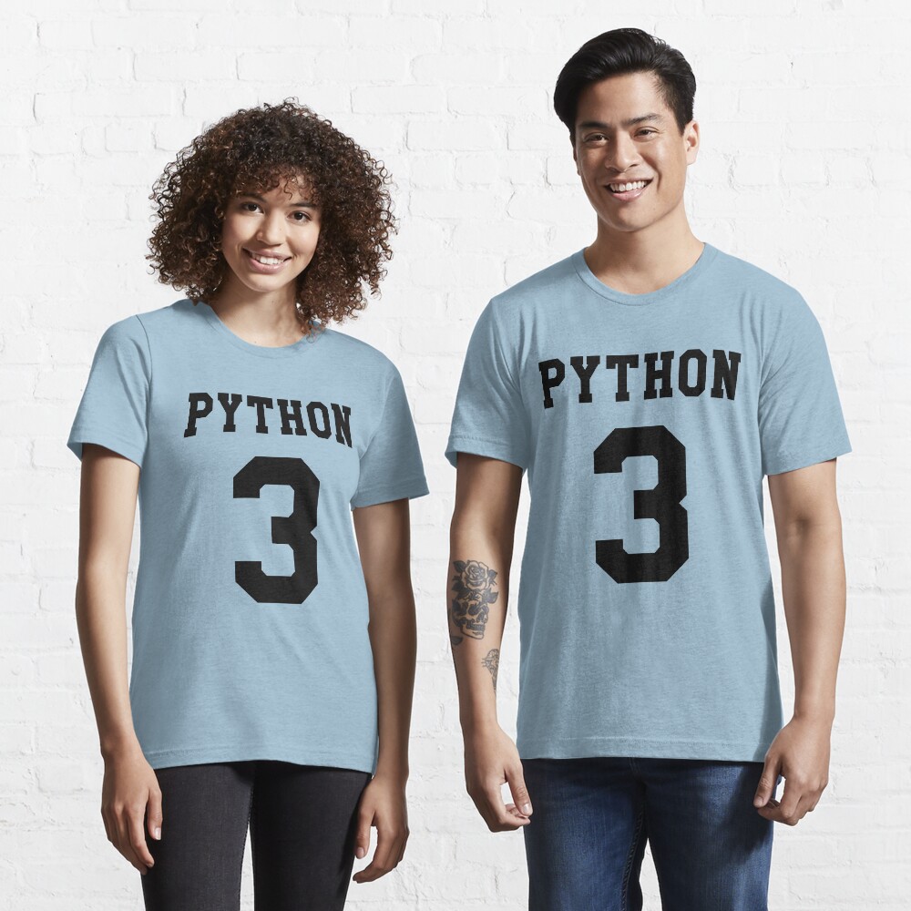 Python 3 - Black College Style Design for Python Programmers Essential T-Shirt