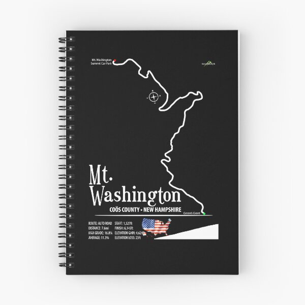 Item preview, Mt. Washington New Hampshire USA Car Motorcycle Trail Map Sticker T-shirt 03 designed and sold by OuterShellUK.