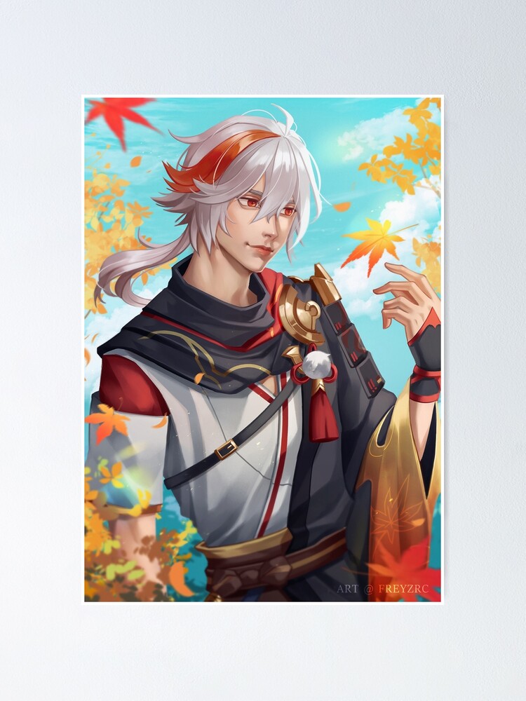 Genshin Impact Kazuha Poster For Sale By Freyz Rc Redbubble 