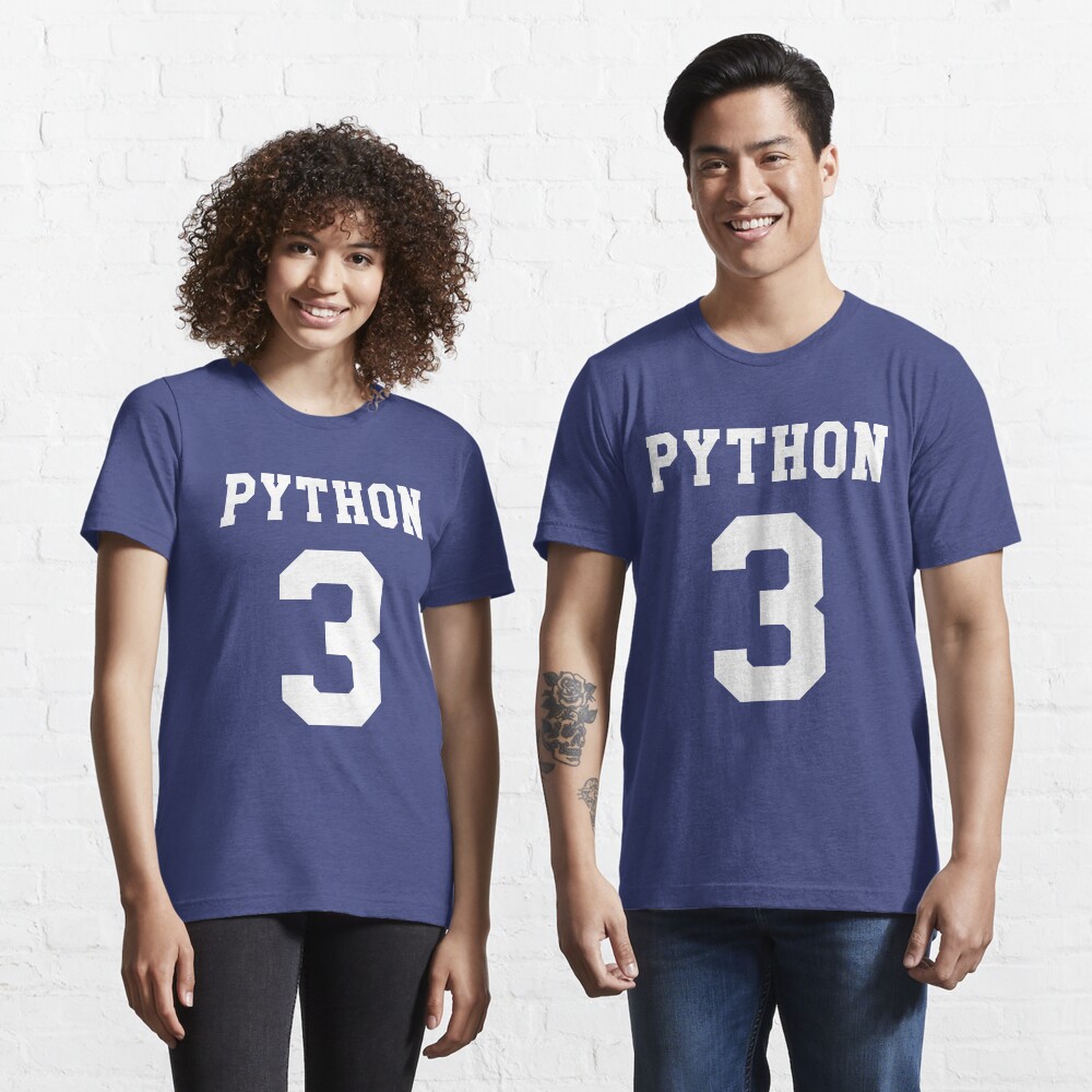 Python 3 - White College Style Design for Python Programmers Essential T-Shirt