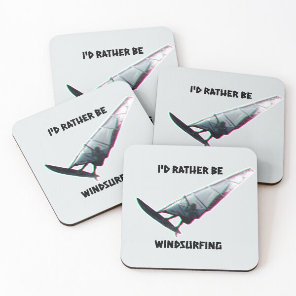 Item preview, I'd Rather Be Windsurfing (straight black lettering) designed and sold by Thomas Dossman.
