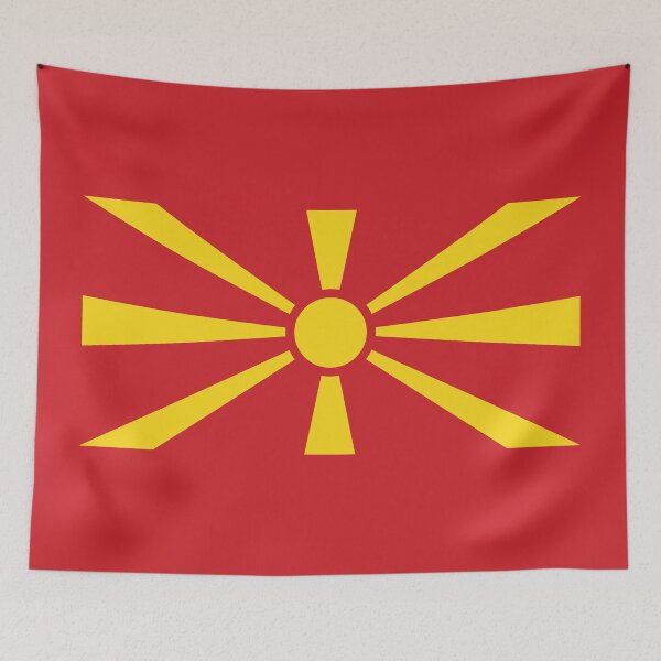 Item preview, NORTH MACEDONIA Flag Gifts, Masks, Stickers & Products designed and sold by mpodger.