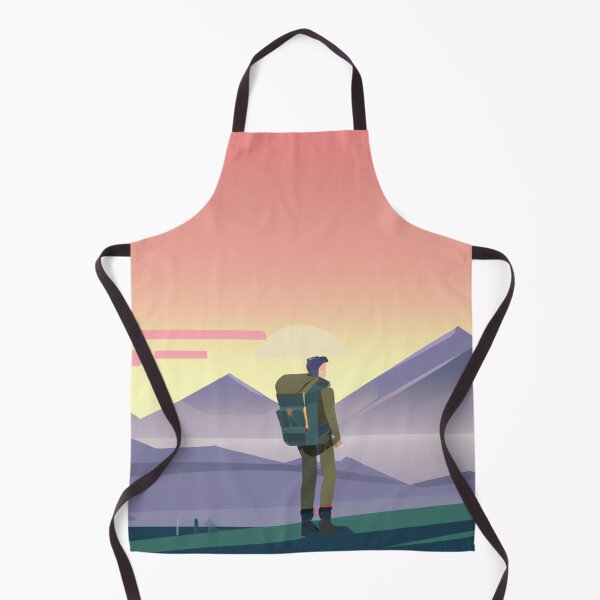 Item preview, Trekker Standing with Beautiful Landscape Background designed and sold by Parag's Travel Shop.