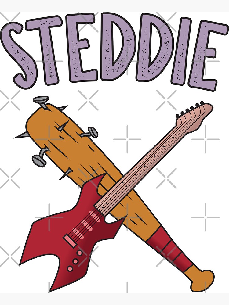 Eddie Munson, guitar and tattoos Sticker for Sale by FTS-art