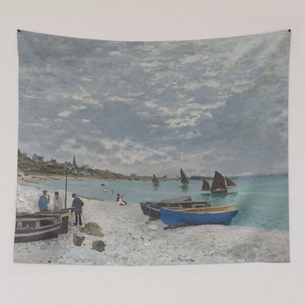 Aperçu de l'œuvre La Plage de Sainte-Adresse - Claude Monet 1867 créée et vendue par turnerhenry.