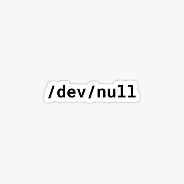 Item preview, /dev/null Funny Black Text Design for Linux/Unix Geeks/Nerds designed and sold by geeksta.