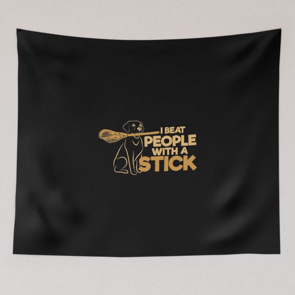 Item preview, I Beat People With A Stick Design For A Dog Lover Classic T-Shirt designed and sold by debbieeileenrzp.