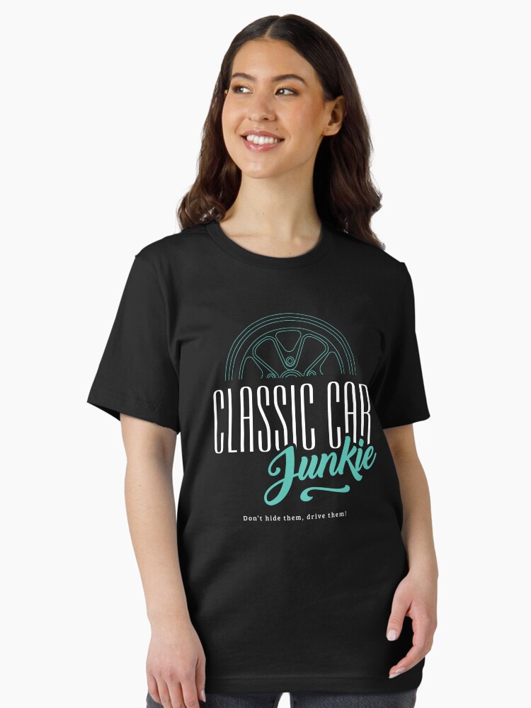 Thumbnail 2 of 7, Essential T-Shirt, Classic Car Junkie - Vintage car fan Petrol Head designed and sold by Joemungus.