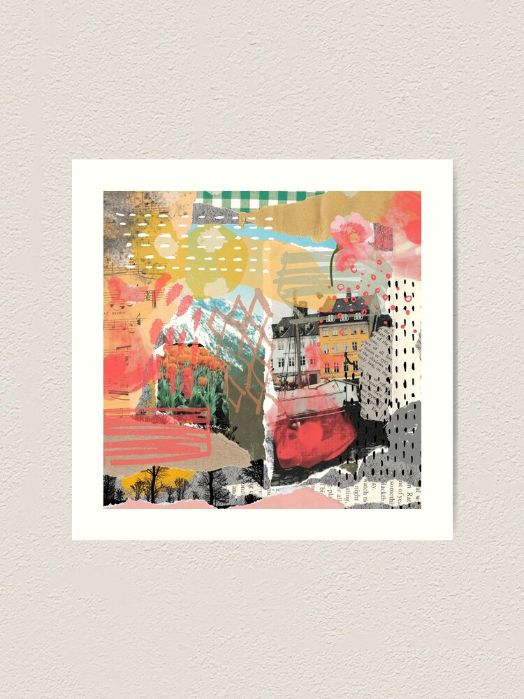 Alternate view of Memoirs Collage Art Print