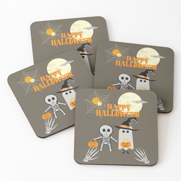 Item preview, Happy Halloween Skeleton and Ghost  designed and sold by Ksaavet.