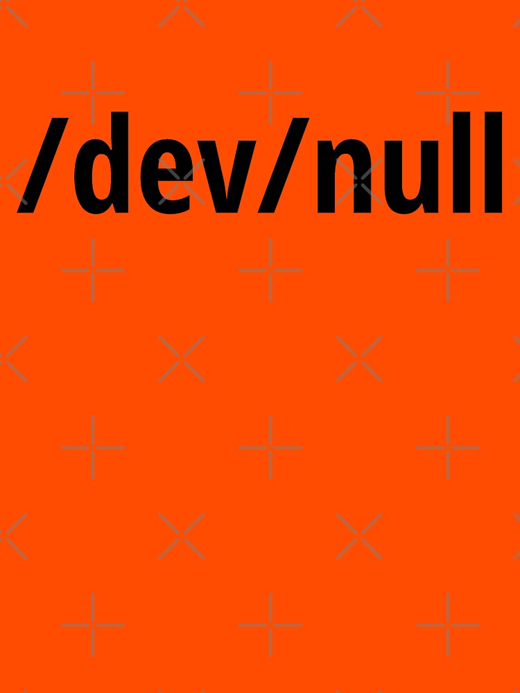 /dev/null - Funny Computer Geek Design - Black Text by geeksta