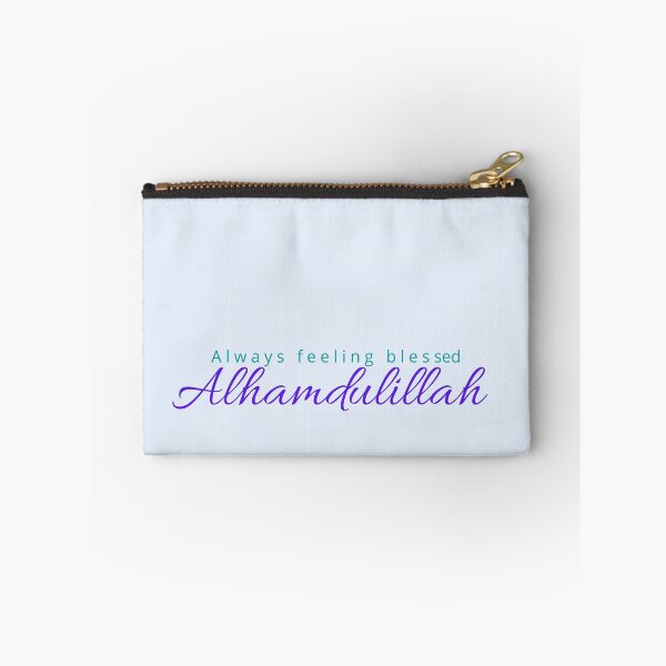 Item preview, Always Feeling Blessed Alhamdulillah, grateful, thankful, quotes, blue designed and sold by SemDesigns1.