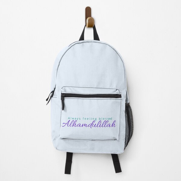 Item preview, Always Feeling Blessed Alhamdulillah, grateful, thankful, quotes, blue designed and sold by SemDesigns1.