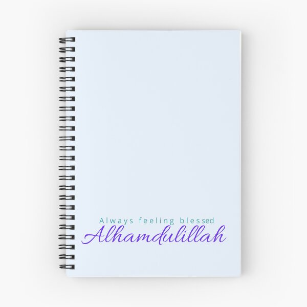 Item preview, Always Feeling Blessed Alhamdulillah, grateful, thankful, quotes, blue designed and sold by SemDesigns1.