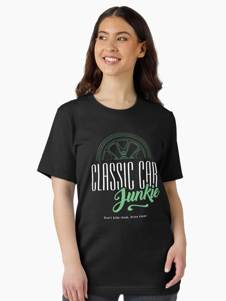 Thumbnail 1 of 7, Essential T-Shirt, Classic Car Junkie - Vintage car fan Petrol Head designed and sold by Joemungus.