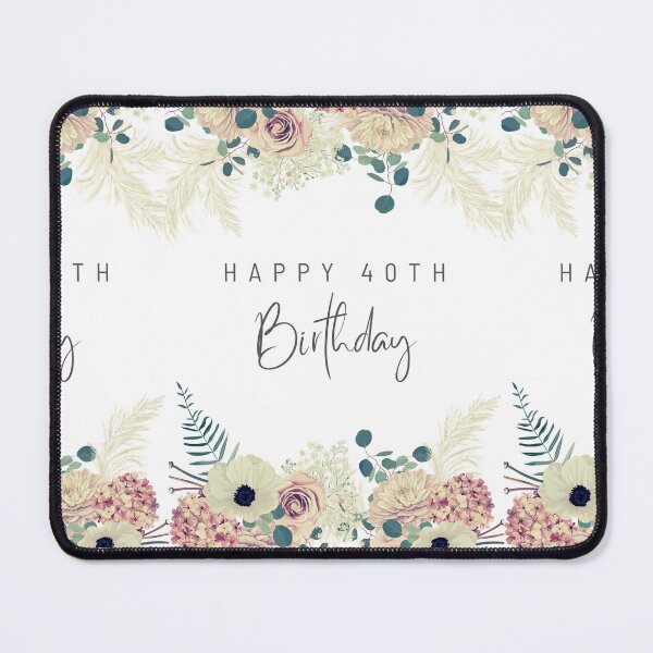Item preview, Happy 40th Birthday - Floral designed and sold by SemDesigns1.