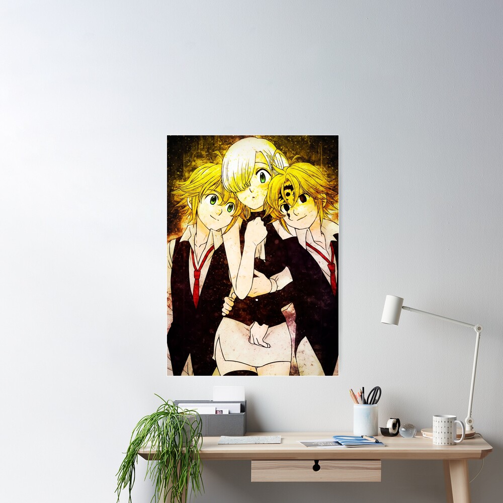 RIVYOS Anime Nanatsu No Taizai King Gowther Gilthunder Hawk Elaine Merlin  The Seven Deadly Sins HD Print on Canvas Painting Wall Art for Living Room  Decor Boy Gift 12x18inch(30x45cm) : : Home