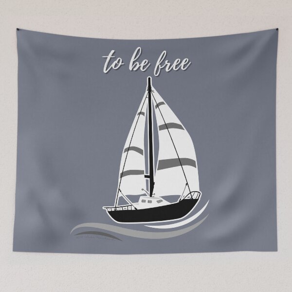 Item preview, be free, boat life - feel and live the freedom on the sea designed and sold by Anke Franikowski.