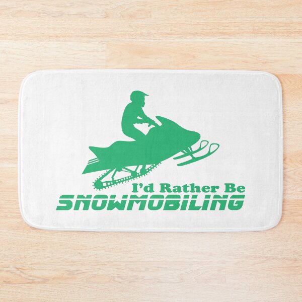 Item preview, Green I'd Rather Be Snowmobiling designed and sold by Deep End Design.