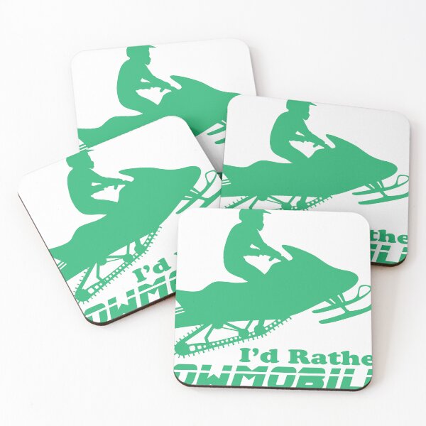 Item preview, Green I'd Rather Be Snowmobiling designed and sold by Deep End Design.