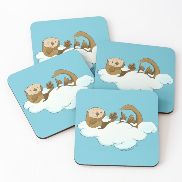 Item preview, Cloud Playing Otter Float designed and sold by Casey Wilkinson.