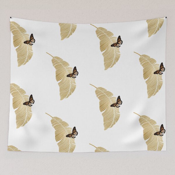 Item preview, Butterfly & Palm Leaf designed and sold by Orara Studio.