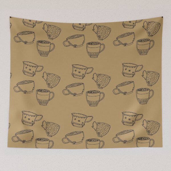 Item preview, My Cup of Tea or Coffee Sketch designed and sold by RebeldelArt.