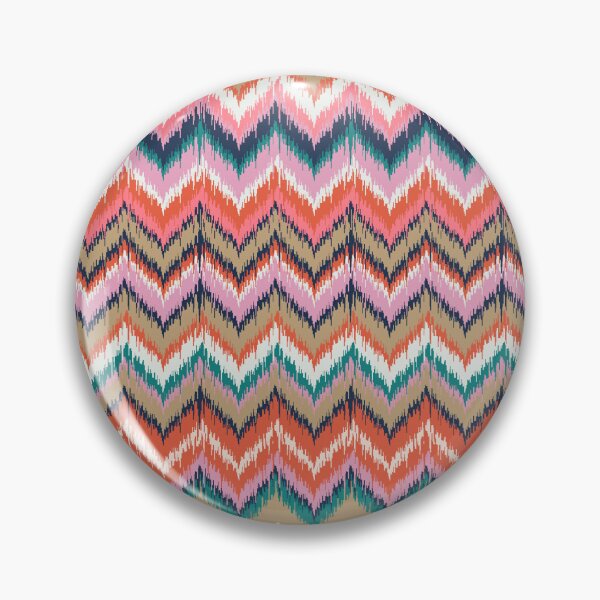 Item preview, 8-Bit Ikat Pattern – Turquoise & Pink designed and sold by Cat Coquillette.