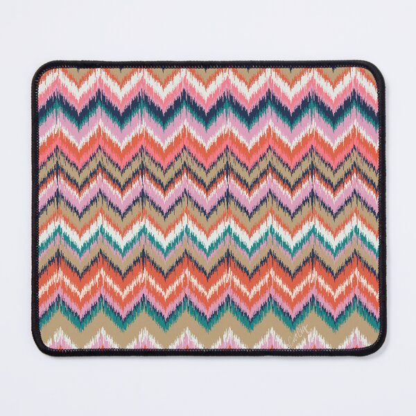 Item preview, 8-Bit Ikat Pattern – Turquoise & Pink designed and sold by Cat Coquillette.