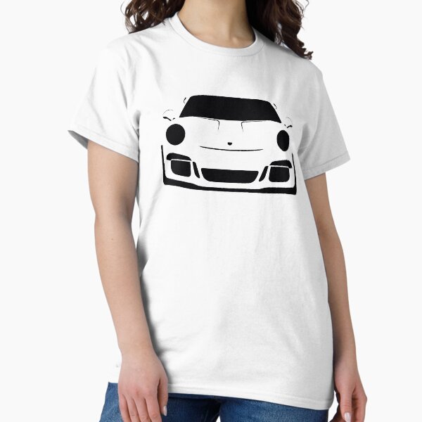 Item preview, Porsche GT3 RS Silhouette - White/Lava designed and sold by cedramichelle.