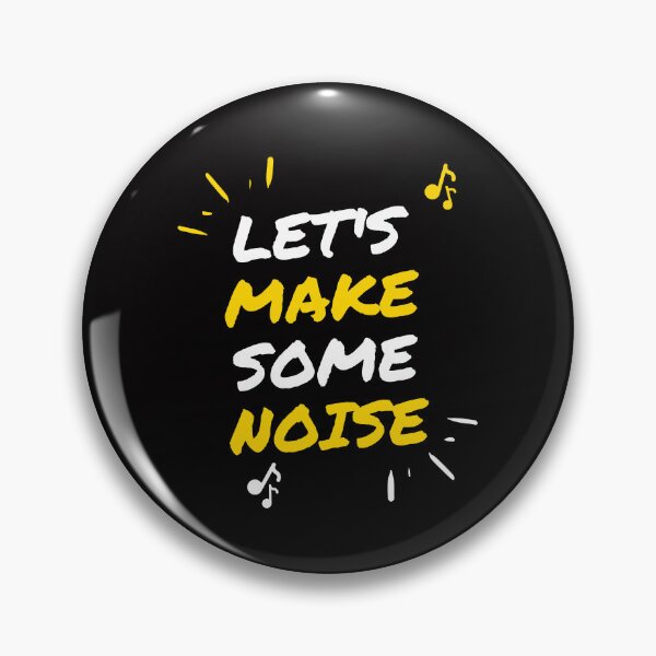 Item preview, Yellow And Black Lets Make Some Noise designed and sold by risingrocket.